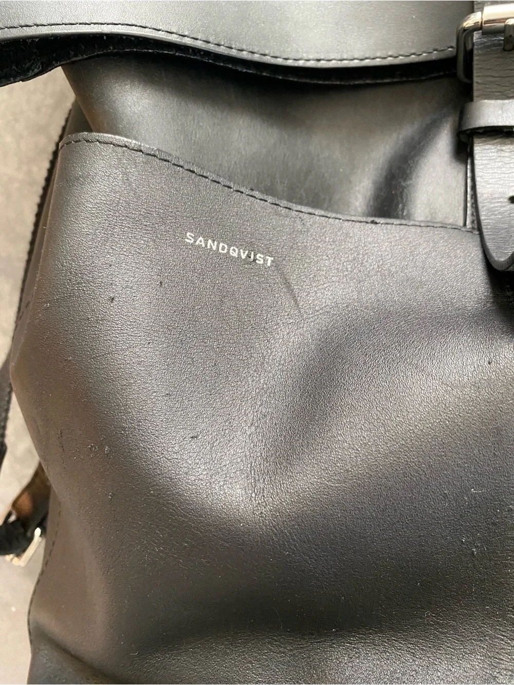 Sandqvist Rolltop LEATHER Backpack Antonia 14